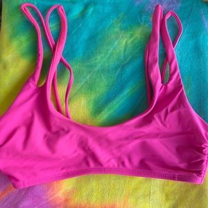 Pink bikini top